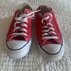 Converse RED worn once